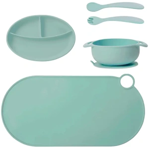 Plato de silicona con ventosa bebe